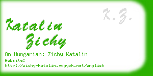 katalin zichy business card